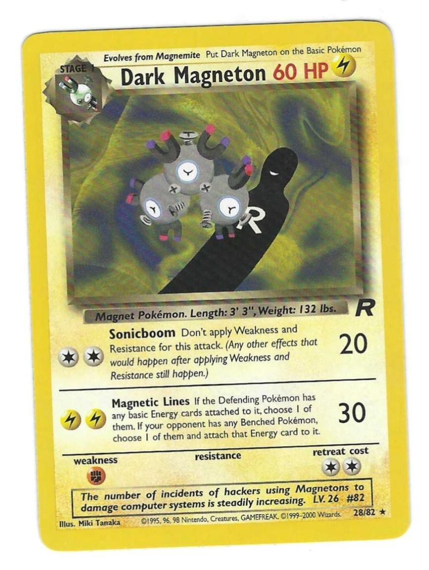 Pokémon TCG: Dark Magneton - 28/82 - WOTC Team Rocket (Unlimited) - NM
