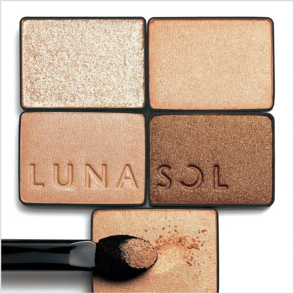 LUNASOL 4-kit Eye Shadow Skin Modeling Eyes #01 Beige Beige Make Up Shadow JAPAN - Image 4 of 4