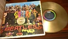 BEATLES "SGT  PEPPER" 1967 CAPITOL MONO GOLD VINYL ALBUM RECORD-PAINTED GOLD