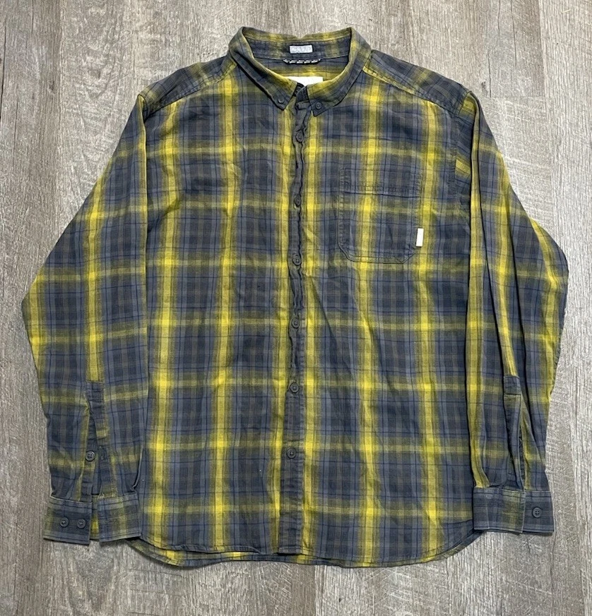 Columbia Shirt XL Plaid Long Sleeve Button Down Pocket Retro Outdoor Hunt Fish