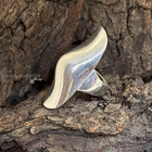 Handmade Sterling Silver Full Finger Ring: Long Boho Statement Jewelry  All Size