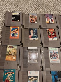 Huge NES 50 Game Lot Super Mario Tetris 1943 Blaster Master Rad Racer