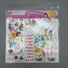 Disney Princess Scrapbook Page Kit 12 Papers 4 Sticker Sheets 1 Punch-Out Sheet