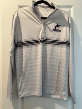 Florida Marlins Long Sleeve 1/4 Zip Pullover MLB Baseball Unisex Medium