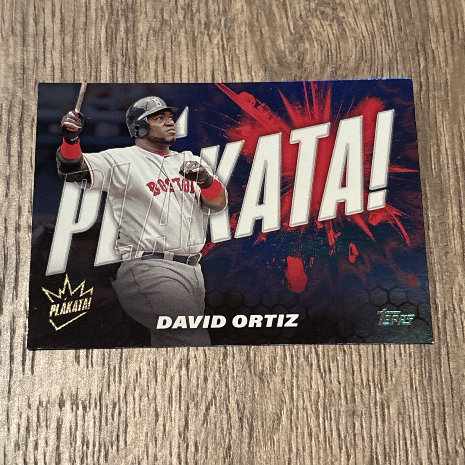 2025 Topps Series 1 DAVID ORTIZ Plakata! Case Hit SSP #PLAK-16 Boston Red Sox