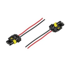 Wiring Harness Headlight Socket, Nylon 9005 9006 9012 9145 H10 Female 2 PCS