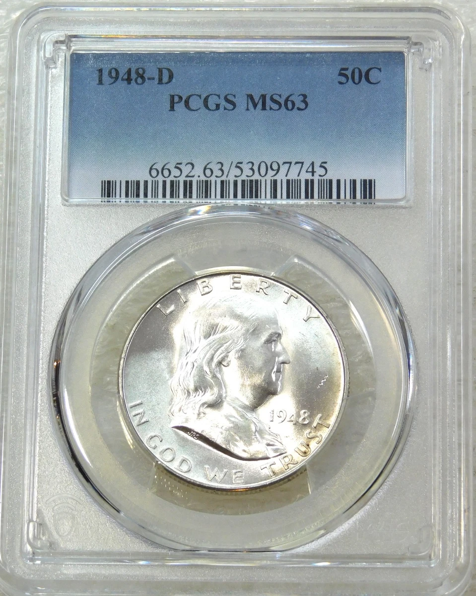 お得なセール情報 ハーフダラー銀貨-D C680 1948年 フランクリン