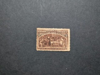 1893 Sc#234 5c Columbus Soliciting Aid of Isabella Used