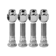 8PCS M12x1.25 Chrome Wheel Lug Stud Nut Set 28171AJ000 Compatible with 2002-2025