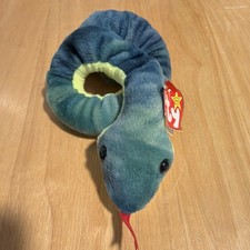 Ty Beanie Babies Hissy Snake Retired 1997 Plush Toy Ages 3 3-4 4-7 8-11 Years