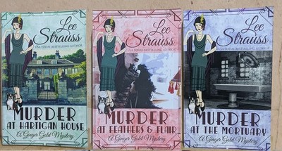 Ginger Gold Book 2,4,5 Bundle Hartigan House Feathers Flair Mortuary Lee Strauss