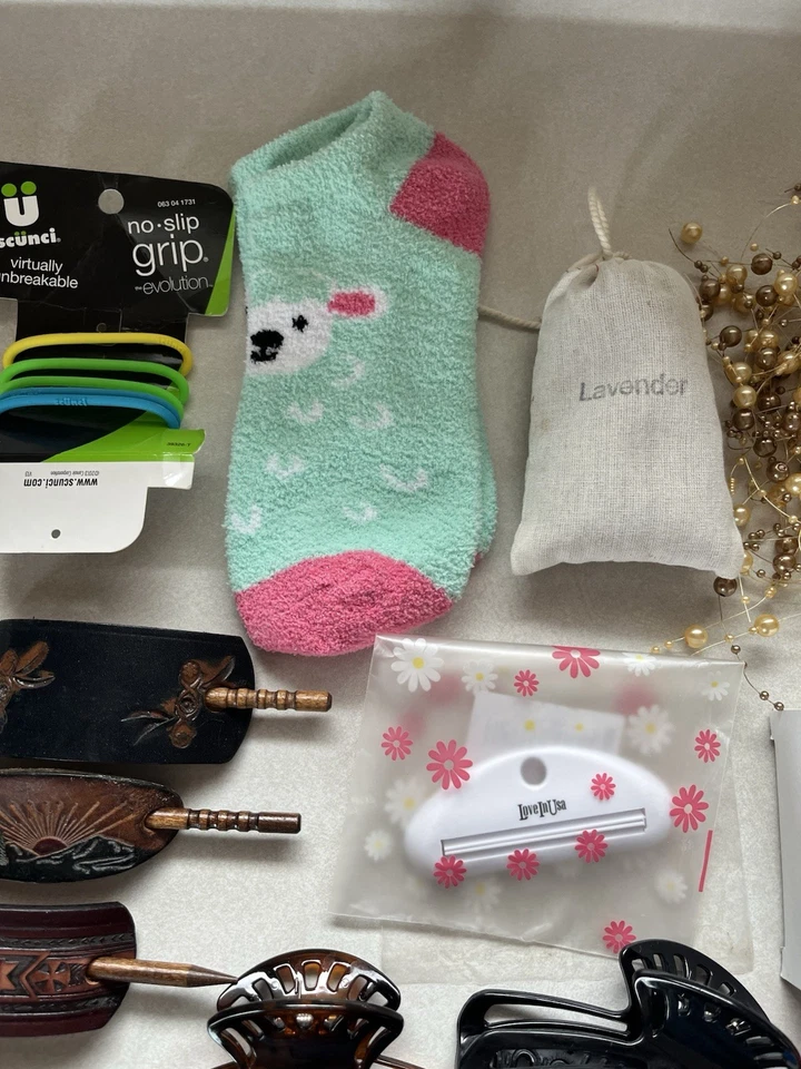 Заколки заколки Scrunchies кожаный бумажник ароматизированный воск мыло шаг счетчик лот - Изображение 4 из 4