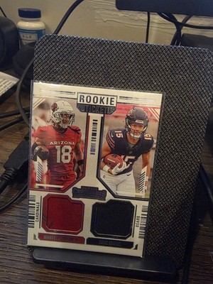 2024 Contenders DS-12 Marvin Harrison Jr. / Rome Odunze Rookie Ticket Dual Patch