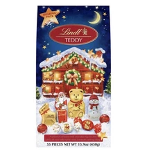 Lindt Teddy A Selection Of Festive Milk Chocolate Figures, 55 Pcs Christmas