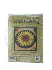 MIAOLLUN Latch Hook Rug Kit Sunflower Design 20.4" x 20.4" ZD565