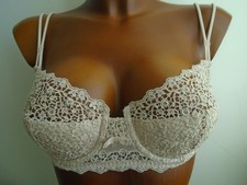 La Perla Bra 36B Macrame Lace Cup Half Padded Underwired Balconette EU 80B