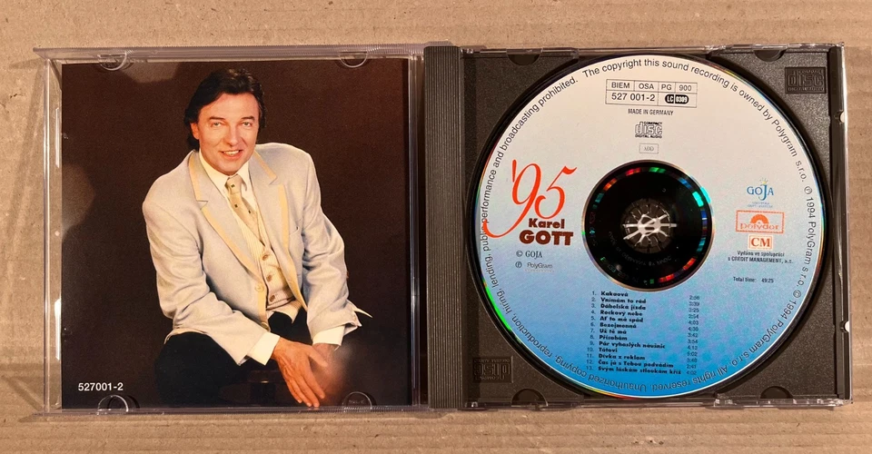 Karel Gott '95 - seltene CD - alle Titel auf Tschechisch - Bild 3 von 3
