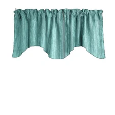 lovemyfabric Crinkle Taffeta Crushed Style Scalloped Window Valance