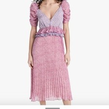 En Saison Midi Dress Charlotte Dress Pleated Romantic size XS or S