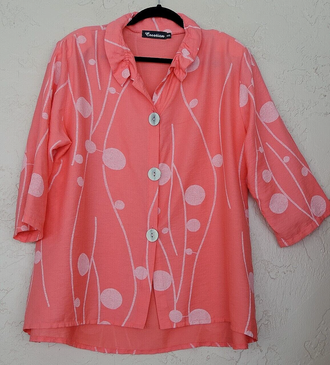 【新品/missing you already】STRING BLOUSE Missing you already Back Pointed Shirring Blouse - Orange