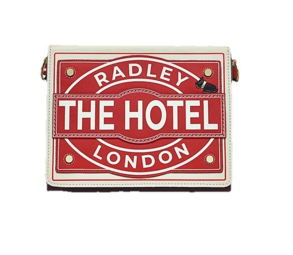 Radley Book Street Hotel Matchbox Crossbody Leather Bag - BNWT