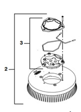 TENNANT 1220193 Nylon Disk Scrub Brush Assembly – 20 in