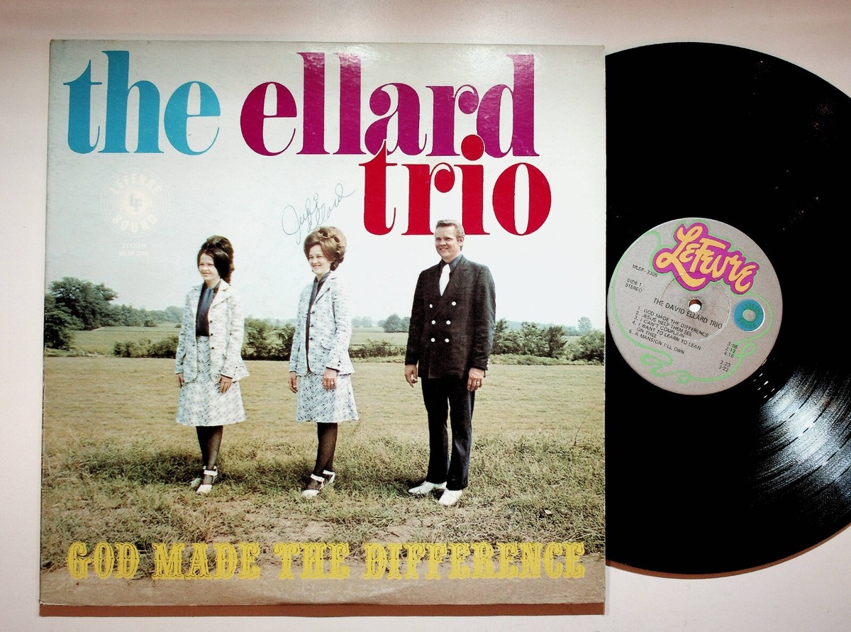 The Ellard Trio God Made The Difference Gospel Christian Vinyl LP