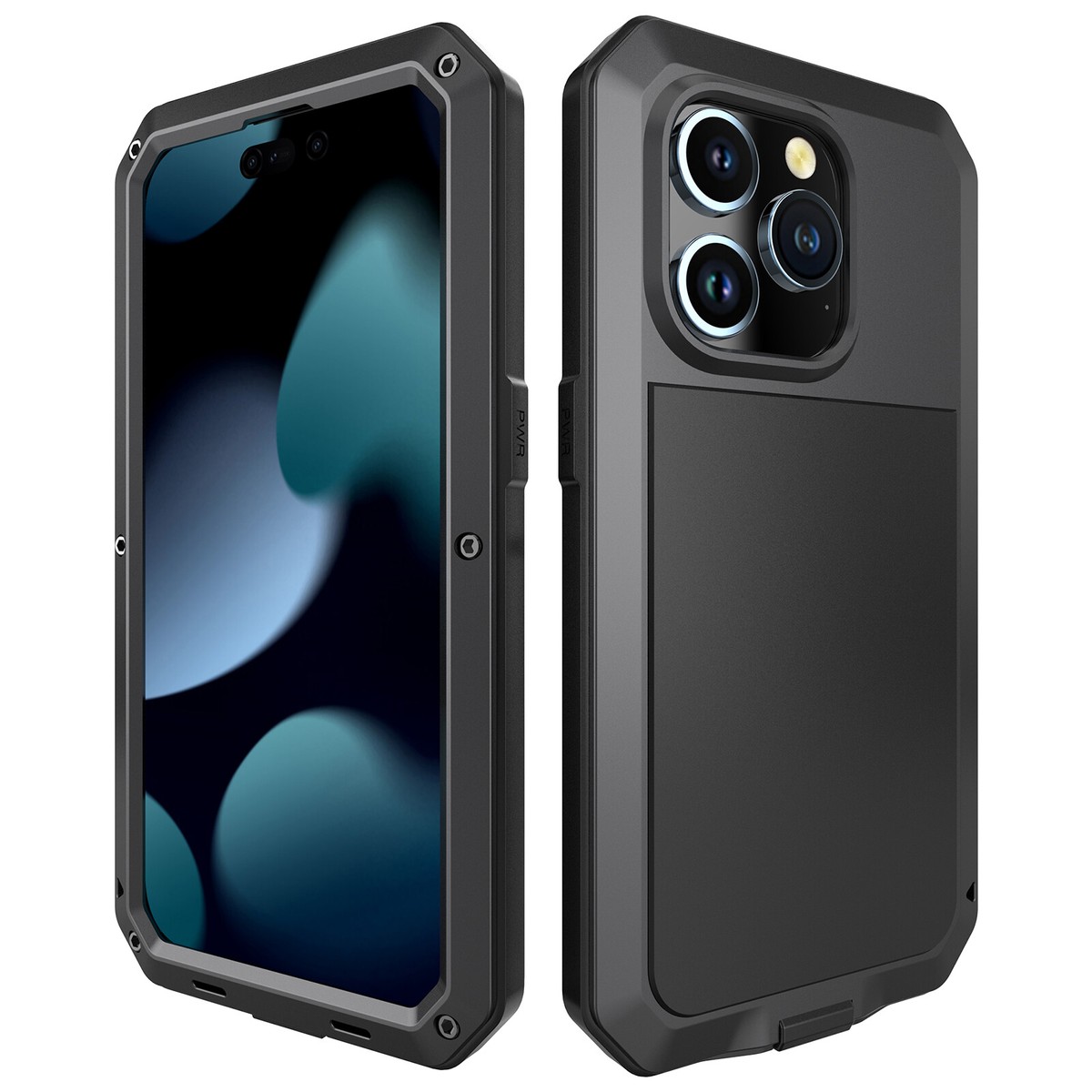 For iPhone 16 15 Pro Max Full Body Heavy Duty Metal Case For iPhone 16 15 Pro Max Full Body Heavy Duty Metal Case