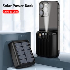 2025 Super 10000000mAh USB Portable Charger Solar Power Bank for Cell Phone