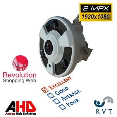 Kamera Dome Fisheye AHD 2MPX 1080P Filter Mechanisch Weitwinkel Full HD