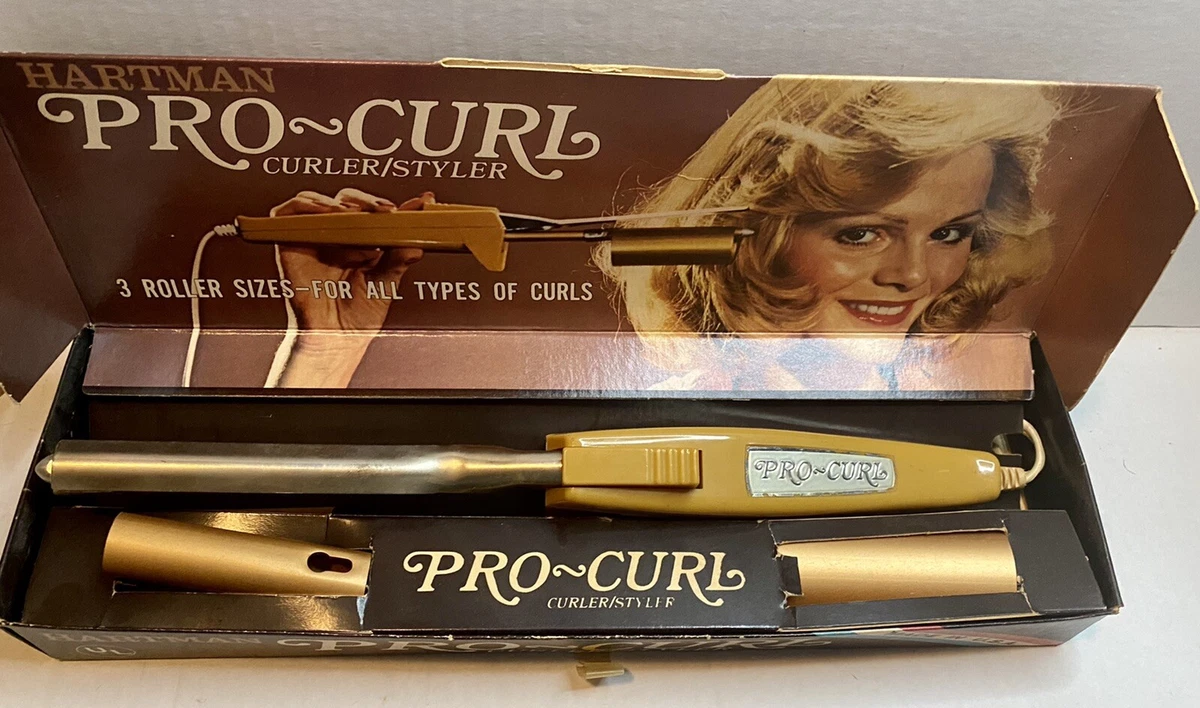 Vintage Hartman Curling Iron Pro Curl Model 1400 Hair Curler Kit
