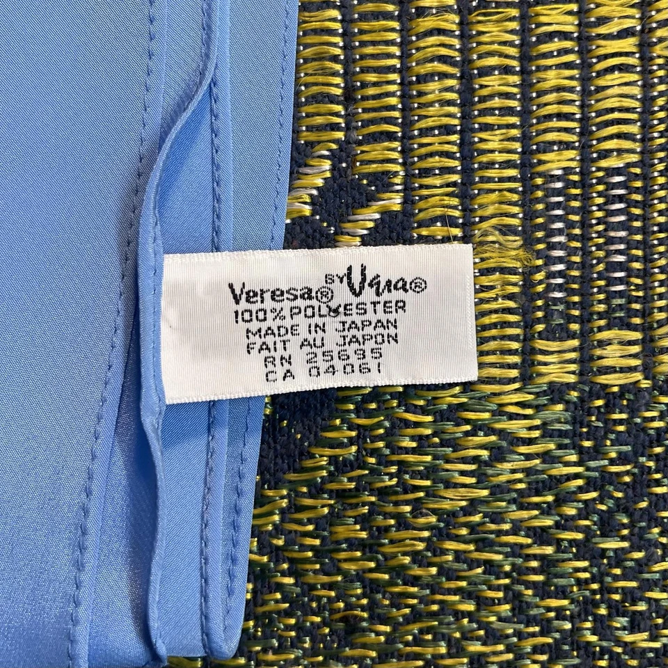 Vintage Satin Blue Neckerchief/Hair Scarf - Image 3 of 4