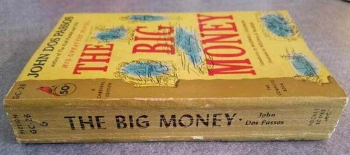 Rare 1955 THE BIG MONEY John Dos Passos Cardinal Giant 1st - Picture 2 of 4