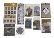 317 pc Vintage Scrapbooking Paper Stickers Lot Mix Junk Journal Planner Supplies