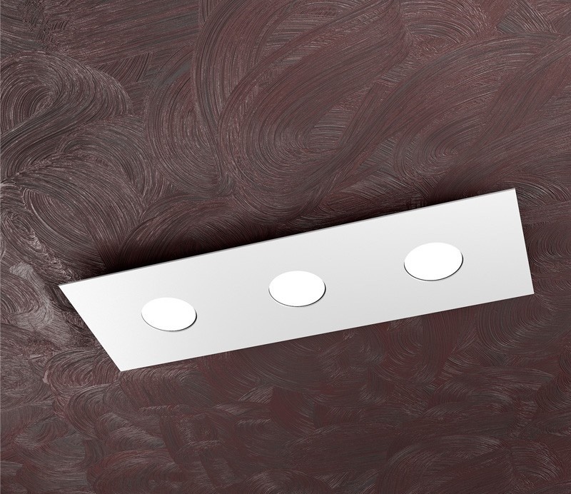 Lampada Soffitto LED Rettangolare Metallo Moderna - Design Sottile