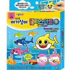 Pinkfong Baby Shark Family Glass Art Stained Glass 6 Colors