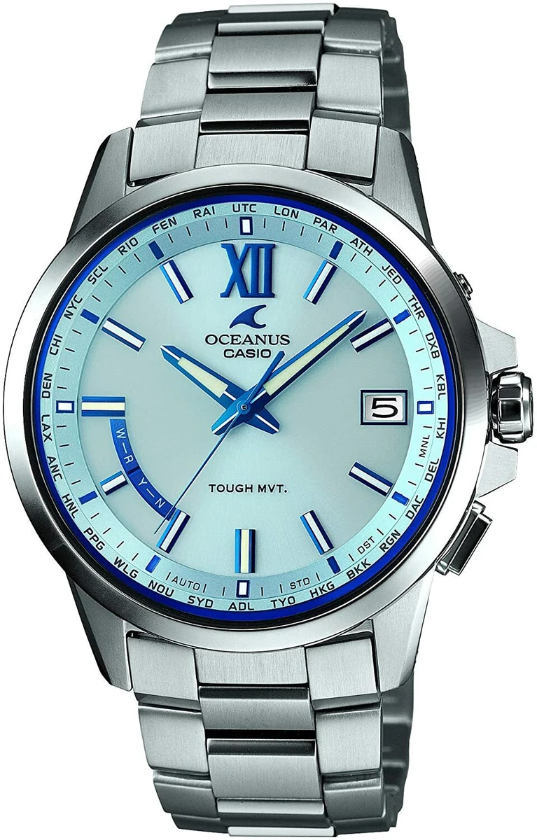 Reloj Casio Oceanus Clásico OCW-T150-2AJF Titanio Radio Solar Hombre Hecho en Japón