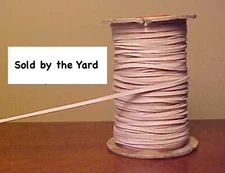 UNDYED, NATURAL Kangaroo Leather Lace (Lacing) in 1/16 Inch Width - SOLD BY YARD