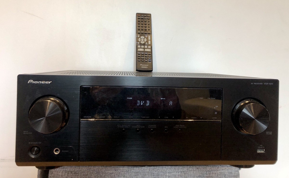 MONSTER PIONEER VSX-324 BLACK 5.1 AV RECEIVER 100 W/ch 4x HDMI 4K