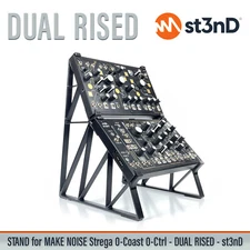 DOUBLE STAND for MAKE NOISE 0-COAST / 0-CTRL / STREGA (45° and 65°) - Raised (by
