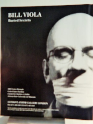 BILL VIOLA ART PIECE VTG ORIG  1995 ADVERTISEMENT
