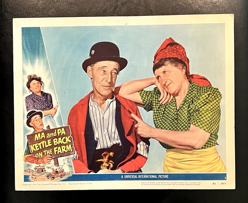 MA AND PA KETTLE BACK ON THE FARM 1951 ORIG LOBBY CARD SET, MARJORIE MAIN - Picture 4 of 8