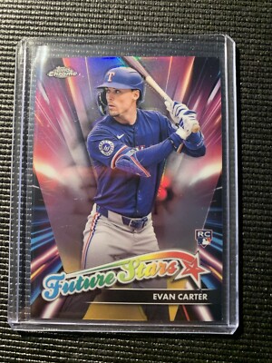 Evan Carter Rangers Rookie Future Stars FSU-13 2024 Topps Chrome Update