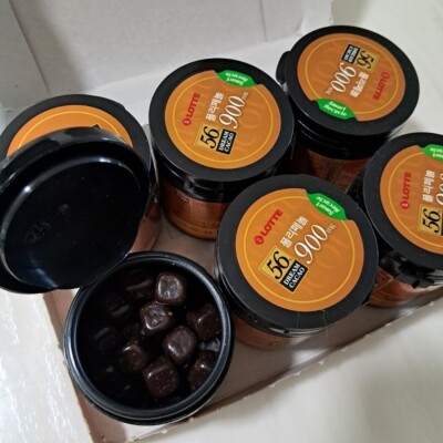 LOTTE Dream Cacao 56% Chocolate Balls Korean Snack High in Polyphenols 86g 6PCS