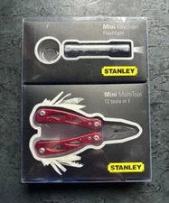 Stanley 12 in 1 Multi-Tool, Mini Flashlight Set New In Box, 2010 Model 70-136