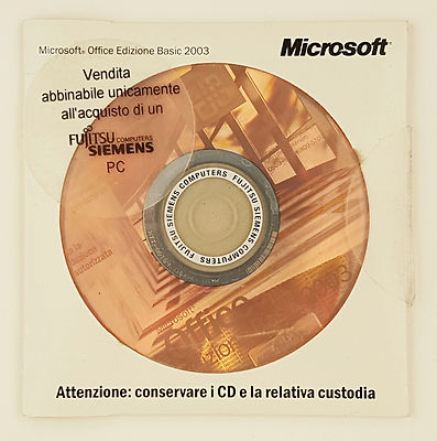 Microsoft Office 2003 Basic OEM Vollversion Italienisch Fujitsu ROK S55-00256