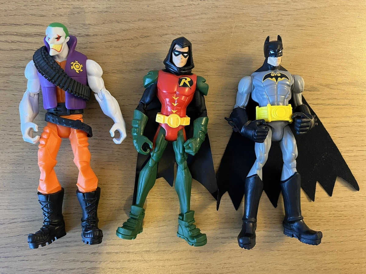 Mattel DC Comics Unlimited 6 Batman Robin Joker Toy Action Figure Bundle x3