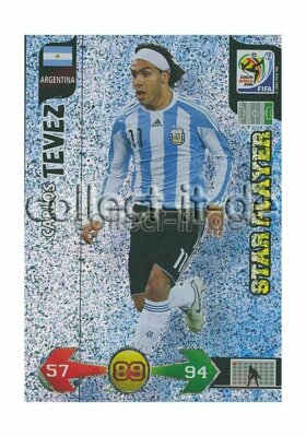 Adrenalyn WM World Cup 2010 - 24 - Carlos Tevez - Argentinien - Star Player