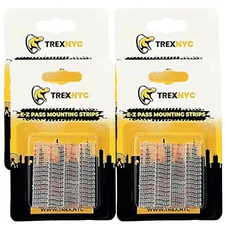TrexNYC EZ Pass Mounting Strips, 4 Packs