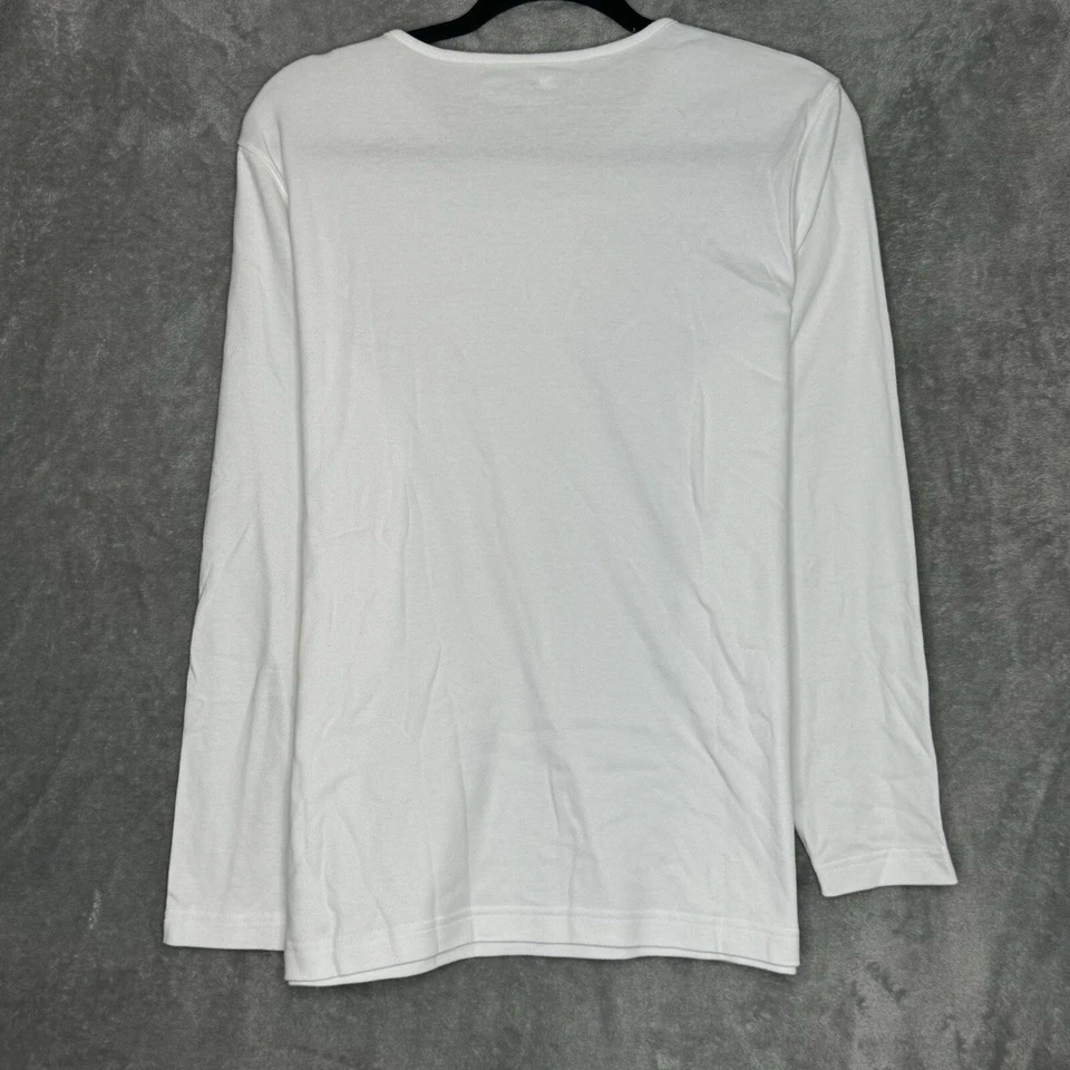 Camisa Top Diseñadores Originales XL Sólida Halloween Manga Larga Cuello Redondo Algodón Foto 4 de 4